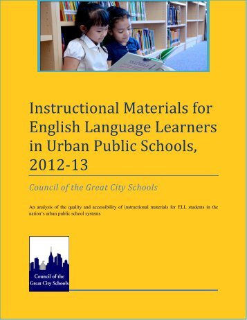 Instructional Materials for English Language Learners in Urban ...