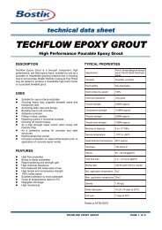 TECHFLOW EPOXY GROUT - Bostik Hong Kong Limited