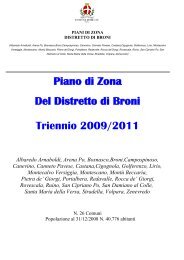 Piano di Zona Del Distretto di Broni Triennio 2009/2011 - Fnp – Cisl ...