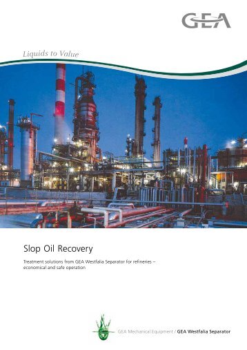 Slop Oil Recovery pdf, 404.8 KB - GEA Westfalia Separator