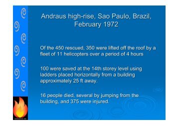 Andraus high-rise, Sao Paulo, Brazil, February 1972