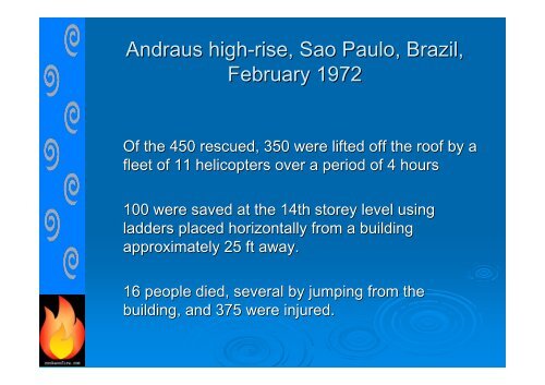 Andraus high-rise, Sao Paulo, Brazil, February 1972