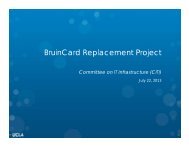 BruinCard Replacement Project - CITI - UCLA
