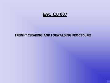 Freight clearing and forwarding procedures - PDF, 101 mb