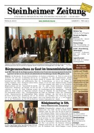 Steinheimer Zeitung 2 - beim BÃ¼rgerausschuss Steinheim