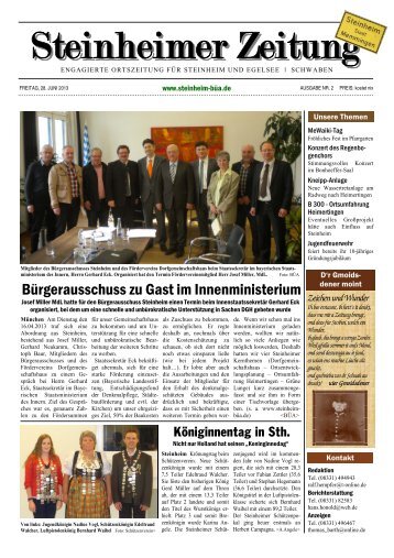 Steinheimer Zeitung 2 - beim BÃ¼rgerausschuss Steinheim