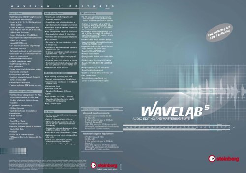 Wavelab 5 Brochure (Englisch) - zZounds.com
