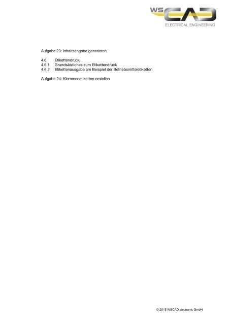 Grundlagen-Seminare Electrical Engineering Grundlagen ... - wscad