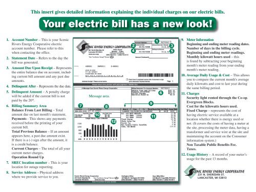 Your Electric Bill Has A New Look Scenic Rivers Energy Cooperative