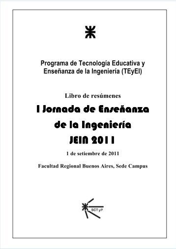 Libro de resumenes JEIN 2011.pdf - SICyT - Universidad ...