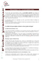 Fiche pratique n° 41 – Les prescriptions civiles - Familles de France