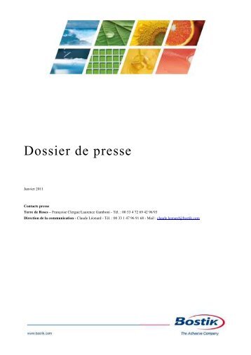 Dossier de presse - Bostik