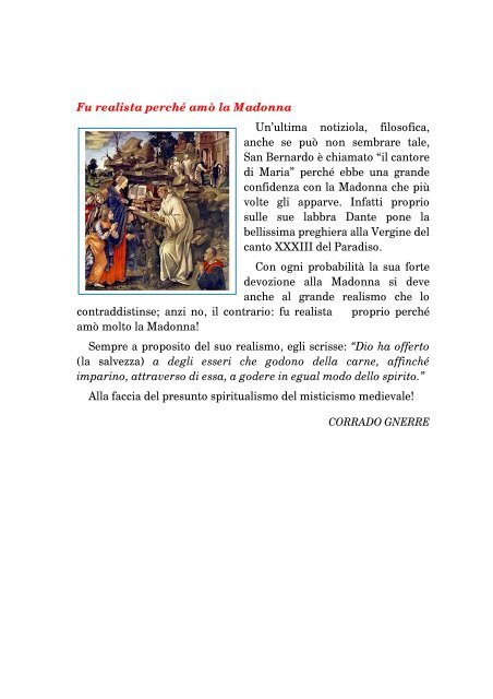 San Bernardo di Chiaravalle un grande filosofo che la scuola non ...
