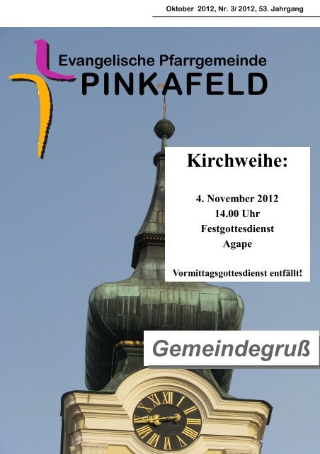 Gottesdienste - evang.Pinkafeld