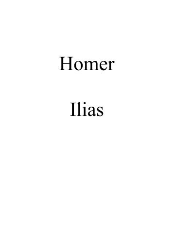 Homer Ilias - Sapientia