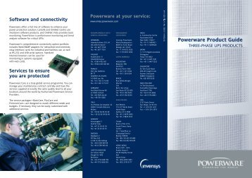 Powerware Product Guide - Texnikoi.gr