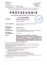 PRÃFZEUGNIS - Endotherm Brandschutz