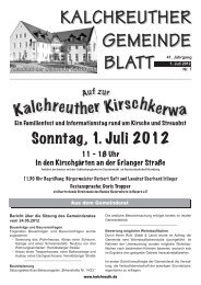 Amtsblatt Juli 2012 (PDF) - Gemeinde Kalchreuth