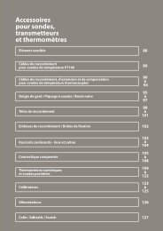 Accessoires pour sondes, transmetteurs et thermomÃ¨tres - Prosensor