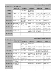 Klasseskema pr. 2.september 2013