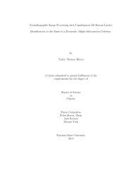 Thesis - Open Access Crystallography - Portland State University
