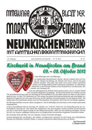 2012 = 60 Jahre Gewinnsparen - Neunkirchen am Brand