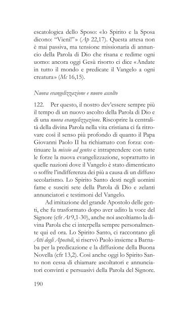 VERBUM DOMINI BENEDETTO XVI - La Santa Sede