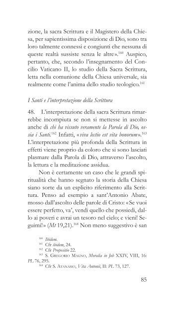 VERBUM DOMINI BENEDETTO XVI - La Santa Sede