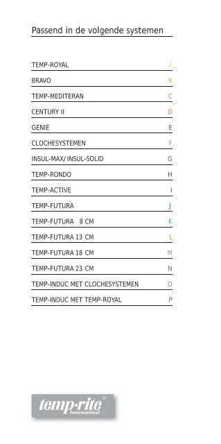 Randapparatuur - temp-rite international