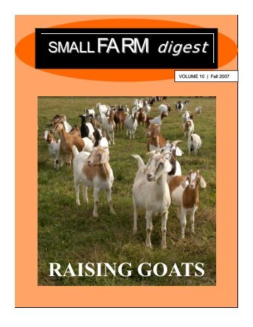 [PDF] Small Farm Digest Fall 2007 - National Institute of Food and ...