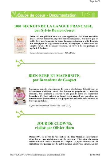 1001 SECRETS DE LA LANGUE FRANCAISE, par Sylvie Dumon ...