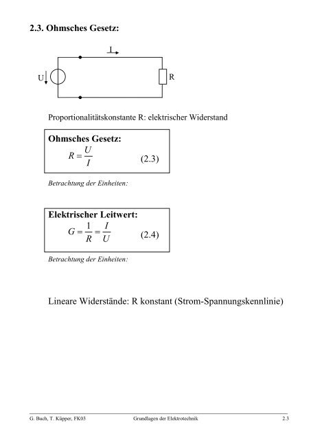 R - Grundlagen der Elektrotechnik - Prof. Palme