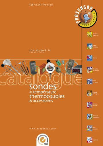 Sondes thermocouples chemisÃ©es - Prosensor