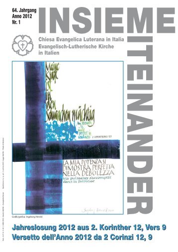 Download Zeitschrift - Chiesa Evangelica Luterana in Italia