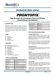 PRONTOFIX - Bostik Hong Kong Limited