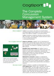 What Is CogSport? - Sports Concussion South Africa
