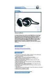 PMX 60 Casque neckband Fiche produit Points forts ...