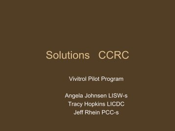 Solutions CCRC