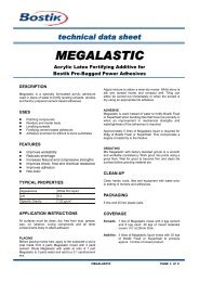 MEGALASTIC - Bostik Hong Kong Limited
