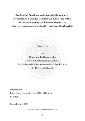 List of used abbreviations - RosDok - Universität Rostock