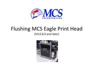 Flushing MCS Eagle Print Head