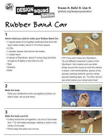 Rubber Band Car - PBS Kids