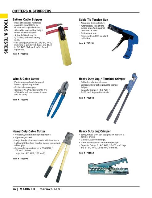 Full Line Product Catalog Full Line P rod uct C atalog - Marine Office