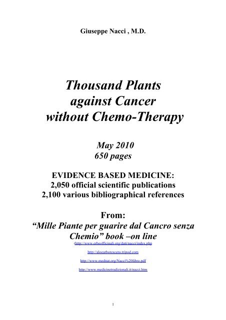 Thousand Plants against Cancer without Chemo-2010(1)