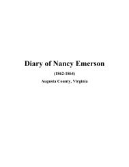 Civil War Diary of Nancy Emerson - Sons of Confederate Veterans