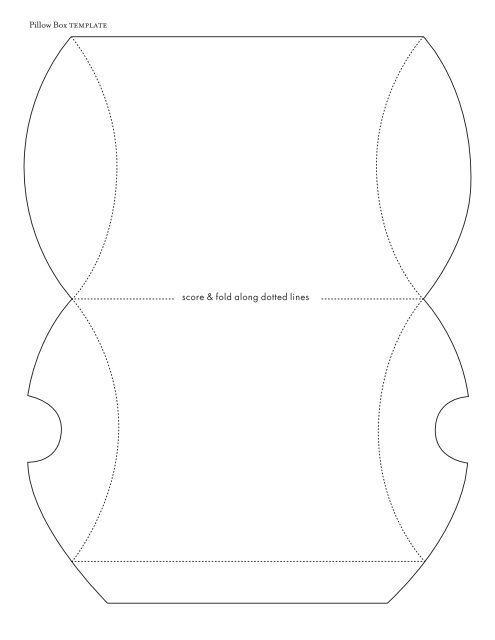 Pillow Box TEMPLATE - Paper Source