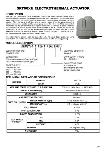 SRT06XU Electrothermal actuator D07.pdf