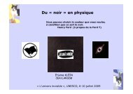 Du Â« noir Â» en physique - Univers Invisible