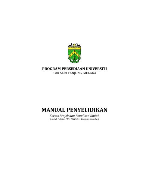 Manual Penulisan Akademik PPU - Program Persediaan Universiti ...