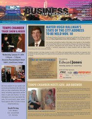 The Business Advocate November 2009 - Tempe Chamber of ...